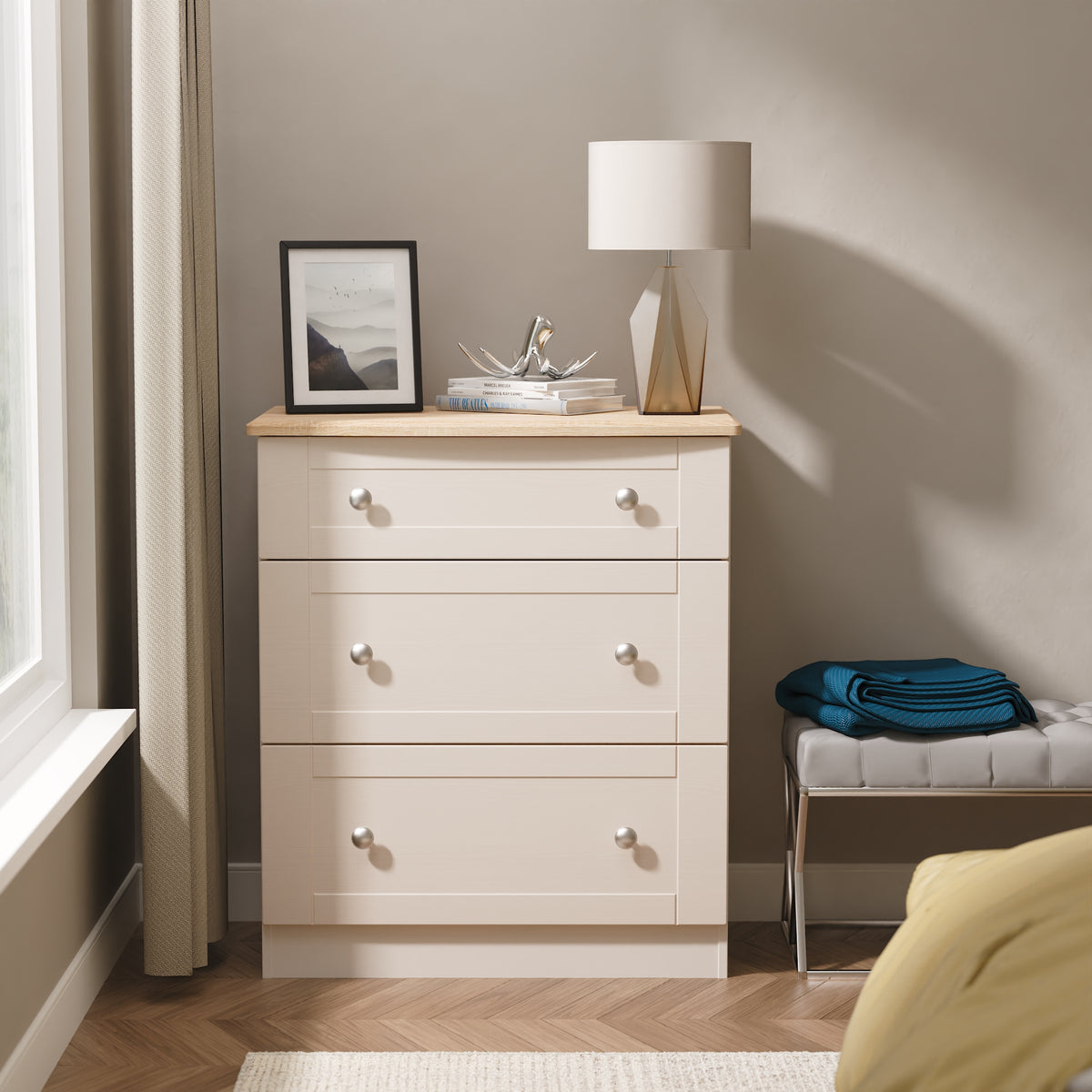 Sussex 3 Drawer Deep Chest