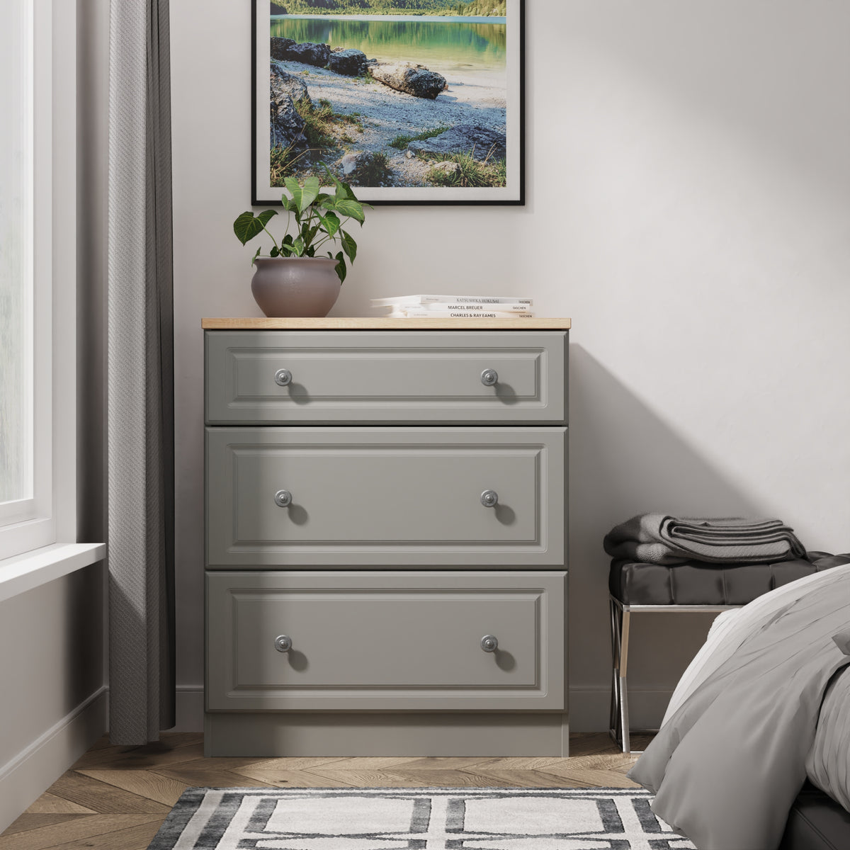 Norfolk 3 Drawer Deep Chest