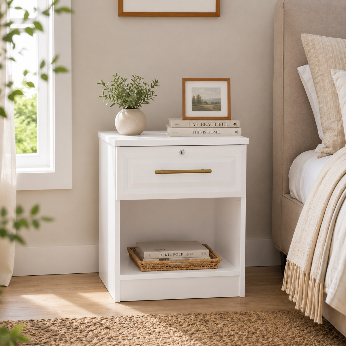 Faye 1 Drawer Locker with Lock