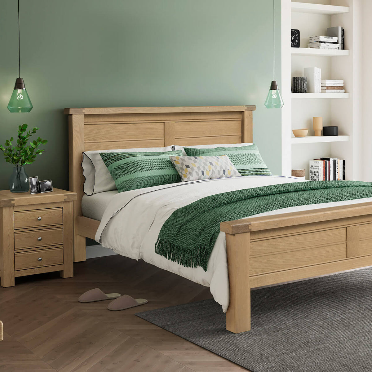 Delaney Oak Bed