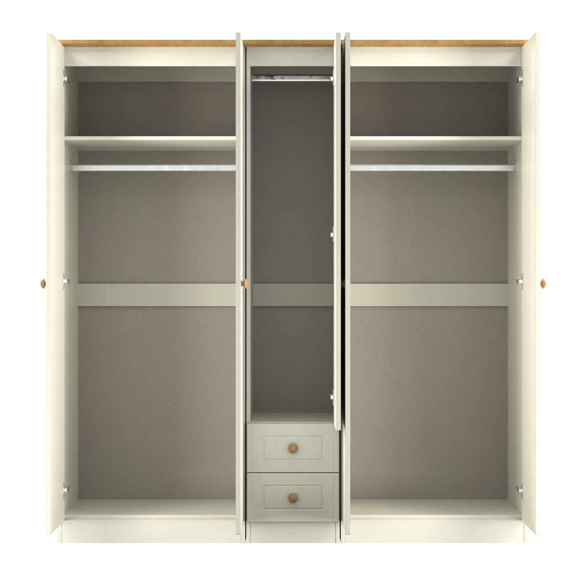 Warwick 5 Door 2 Drawer Wardrobe
