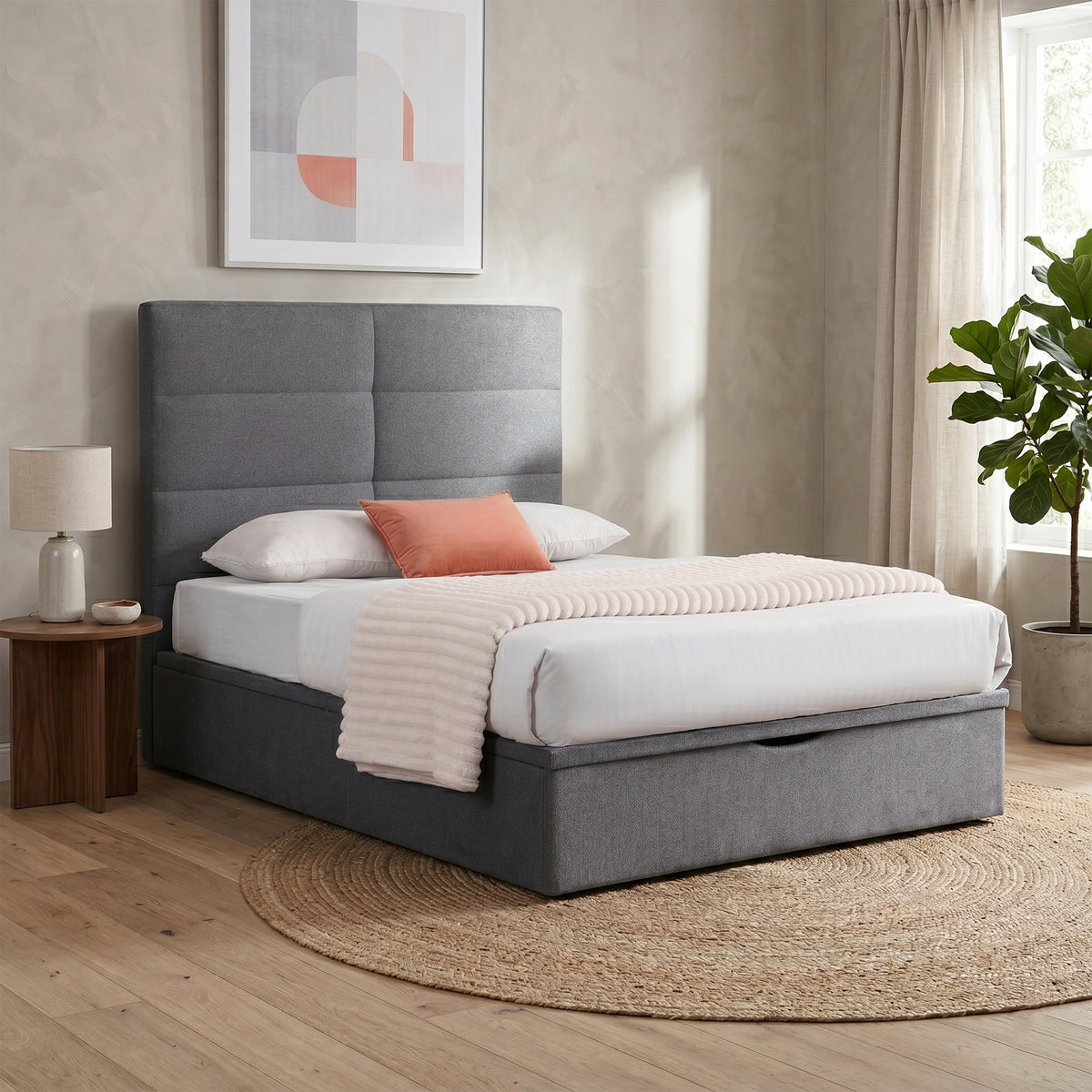 Jessica Storage Bed - Grey
