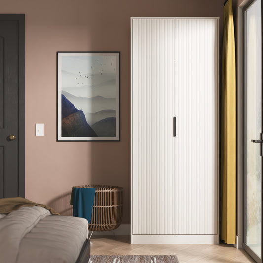 Fluted 2 Door Wardrobe