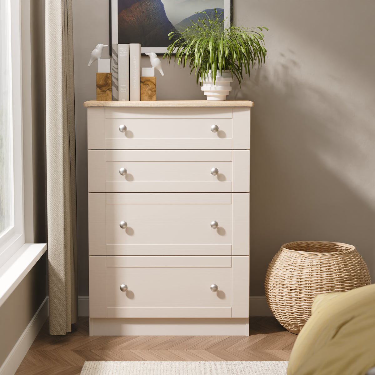 Sussex 4 Drawer Deep Chest