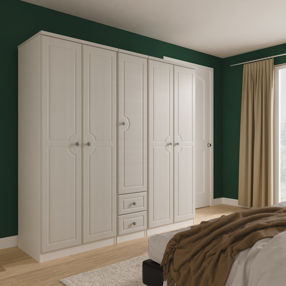 Pembroke 5 Door 2 Drawer Wardrobe