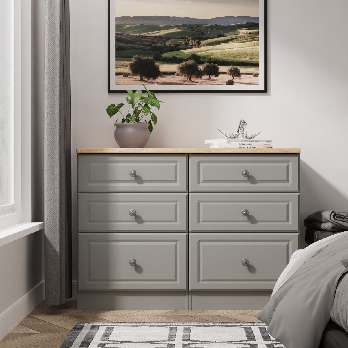 Norfolk 6 Drawer Midi Chest