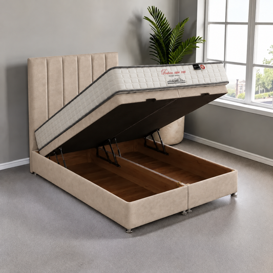 Canterbury Storage Bed & Posturecare Mattress Set