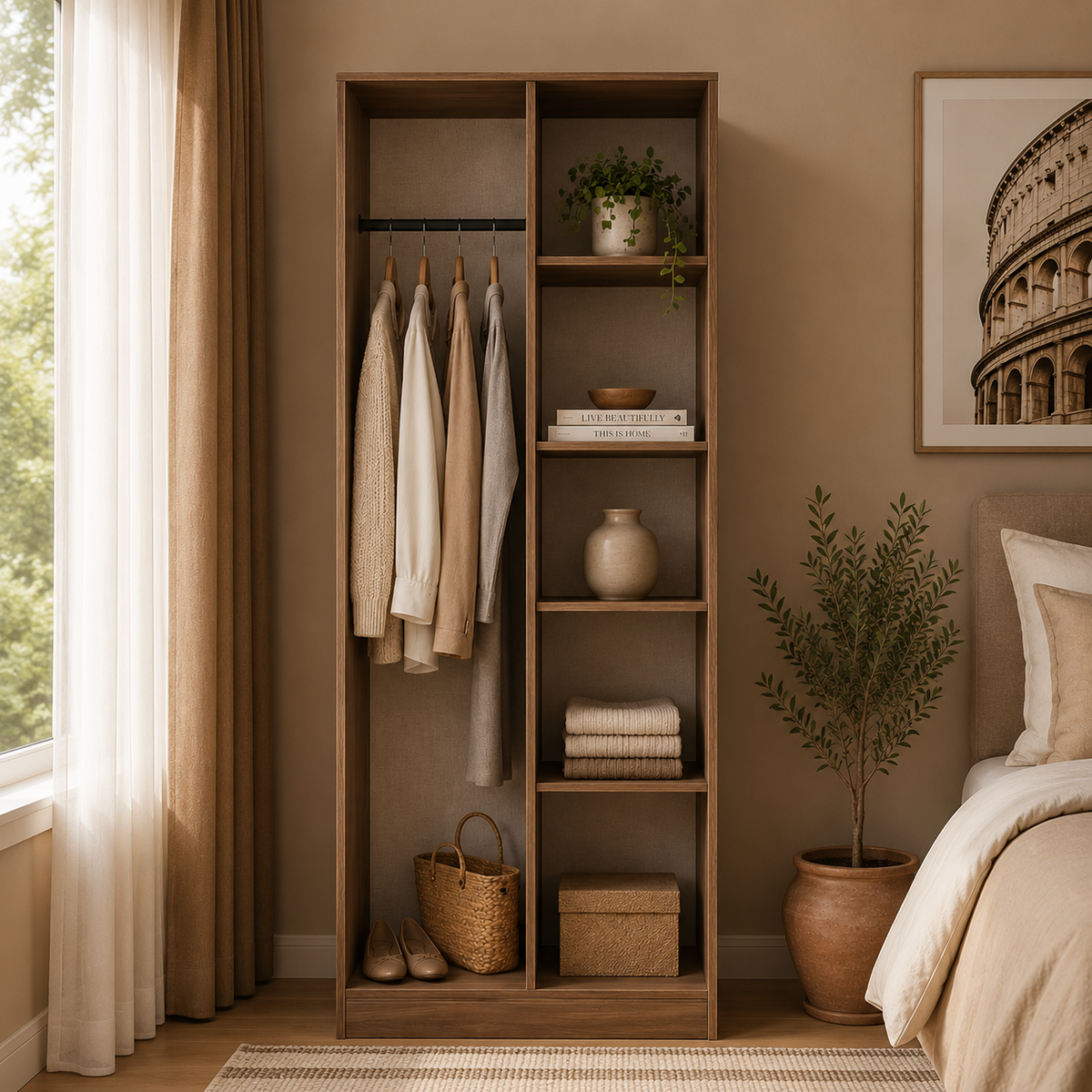 Hong Kong Open Shelf Wardrobe