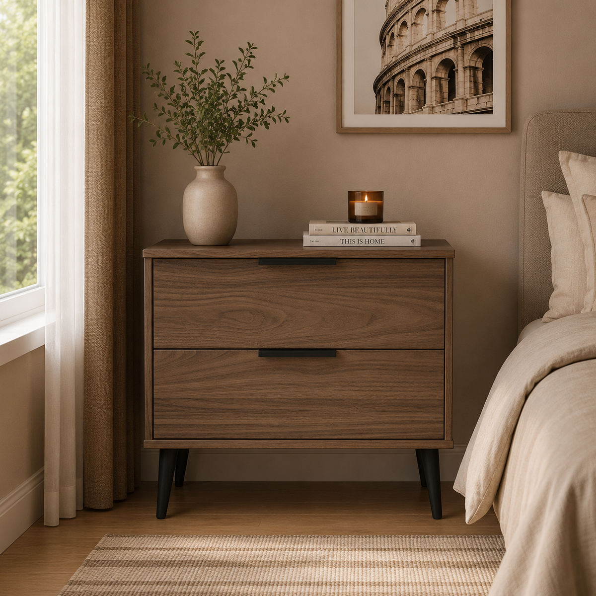 Hong Kong 2 Drawer Midi Chest
