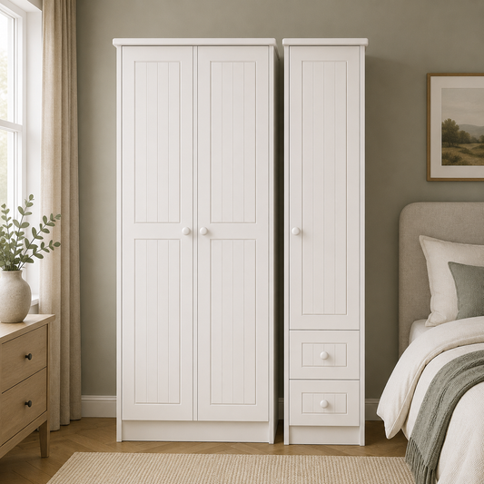 Warwick Triple Plain + Drawer Robe