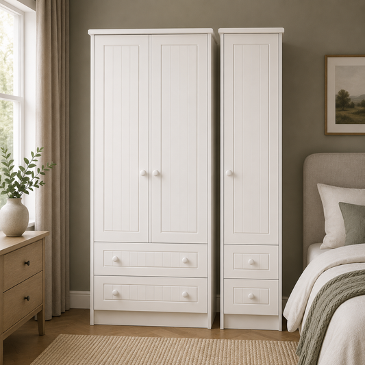 Warwick Tall Triple 2 Drawer + Drawer Robe