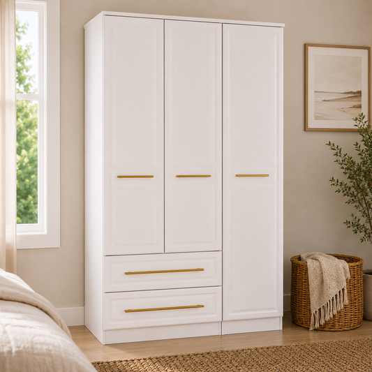 Faye Triple 2 Drawer Wardrobe