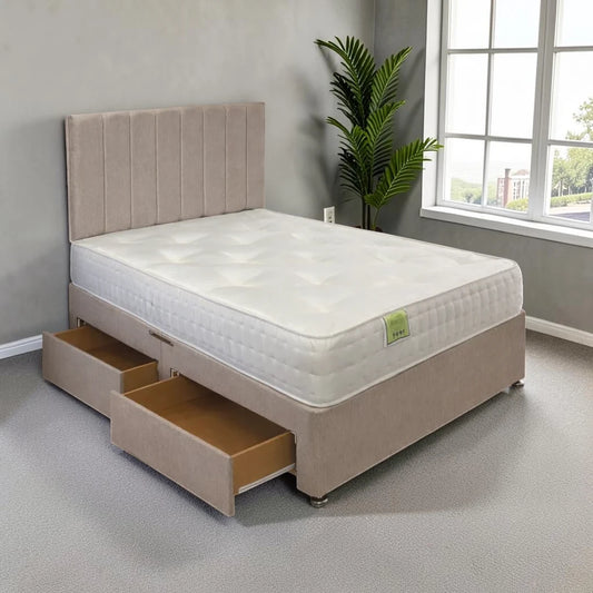 PROMO - Jubilee Pocket Divan Bed & Dartford Headboard