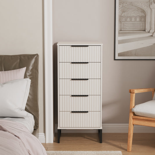 Fluted 5 Drawer Locker