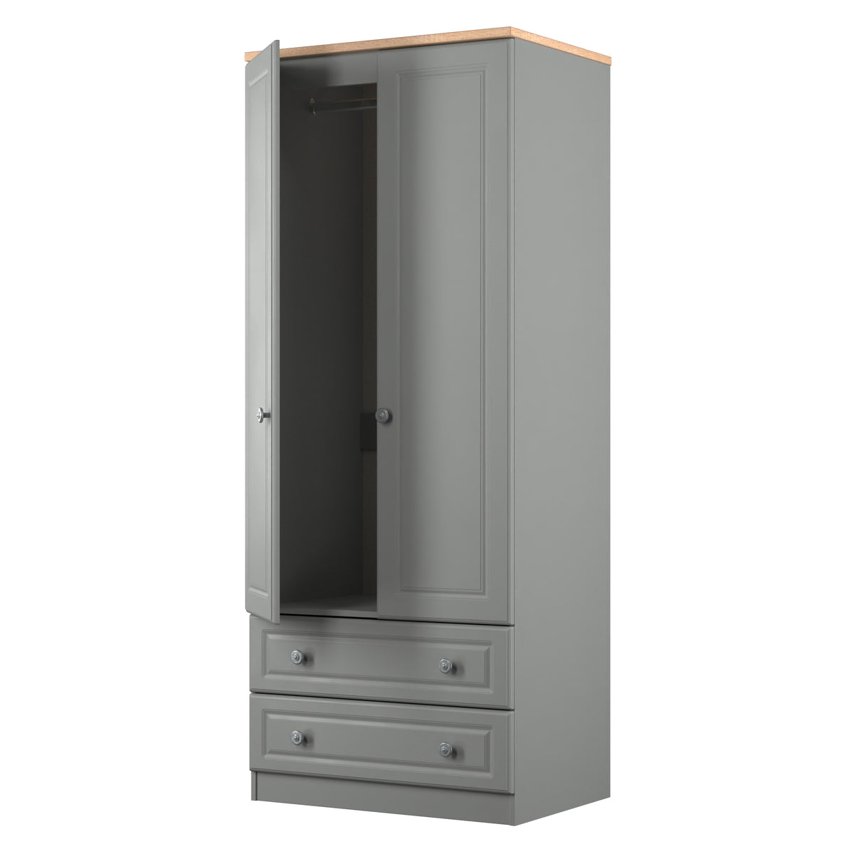 Norfolk 2ft 6in 2 Drawer Robe