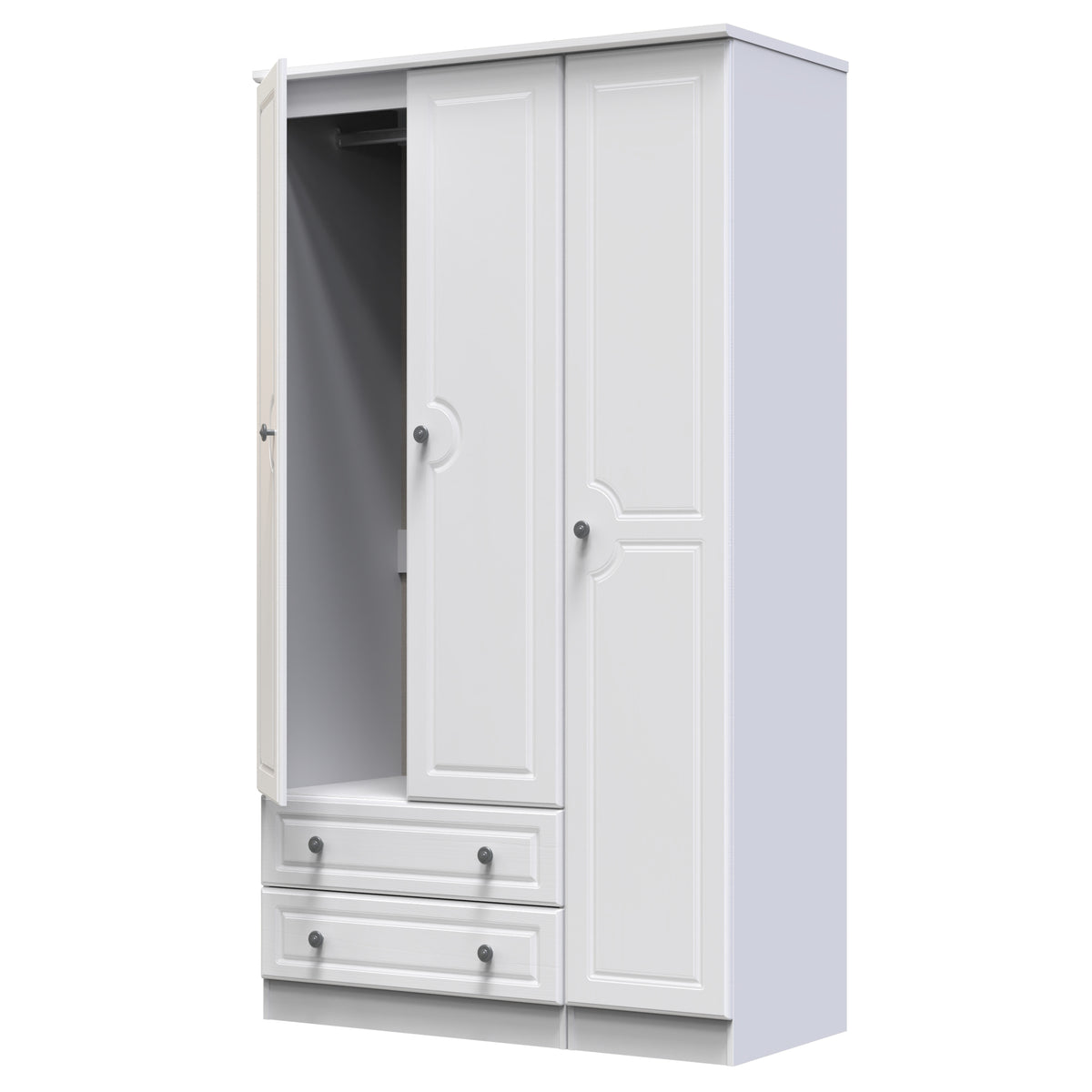 Pembroke Tall Triple 2 Drawer Robe