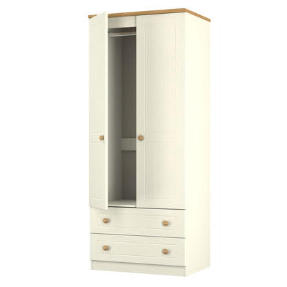 Warwick 2ft 6in 2 Drawer Robe