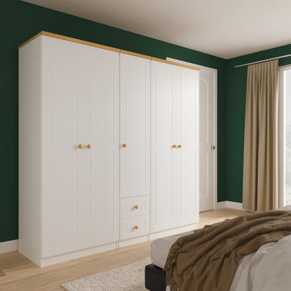Warwick 5 Door 2 Drawer Wardrobe