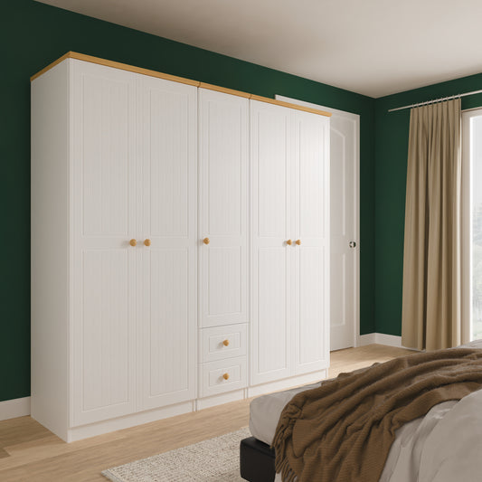 Warwick 5 Door 2 Drawer Wardrobe