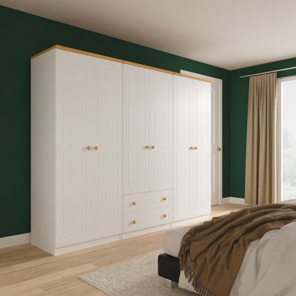 Warwick 6 Door 2 Drawer Wardrobe