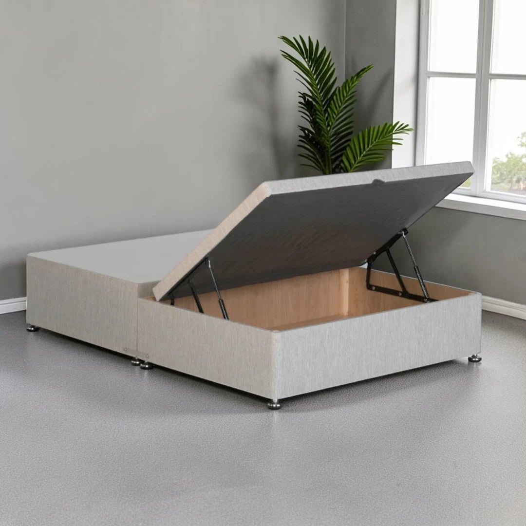 Half End Ottoman Storage Divan Bed